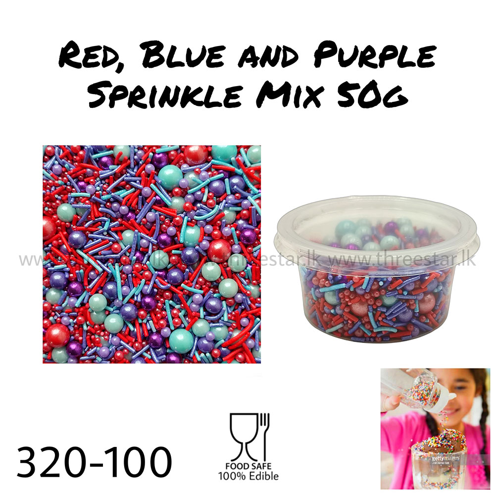 Red, Blue and Purple Mix 50g