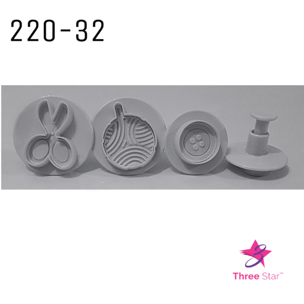 NEEDLE WORK PLUNGER CUTTERS 4 PCS