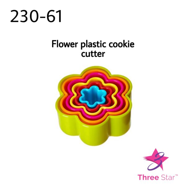 flower plastic cookie cutter