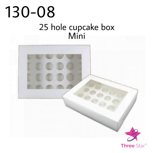 25 hole cupcake box mini