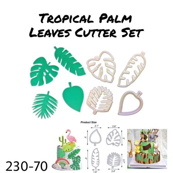 Tropical Palm Leaves Cutter Set 70