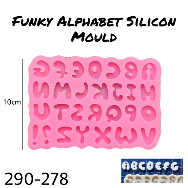 Funky Alphabet Silicon Mould 278