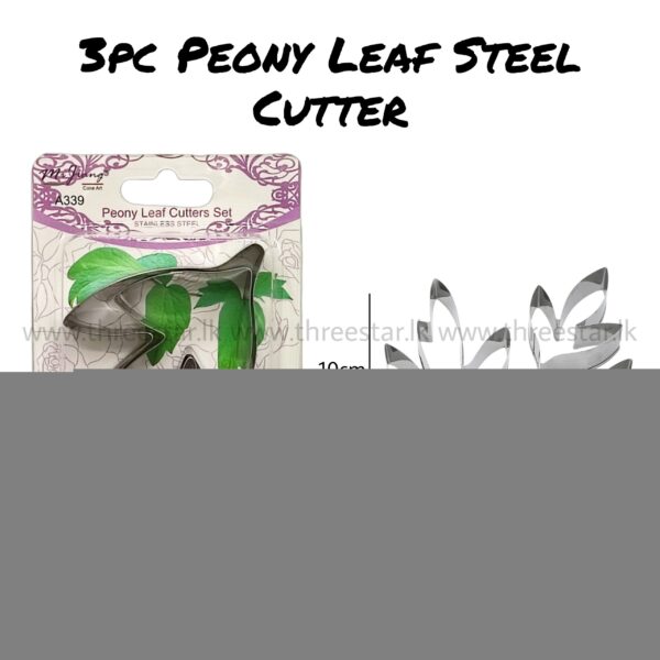 3pc Peony Leaf Cutter