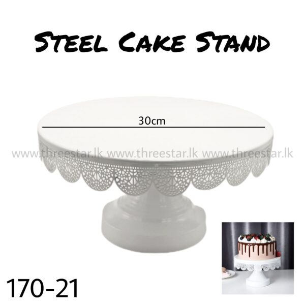 Steel Cake Stand 12"