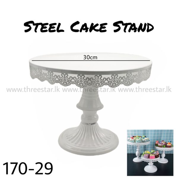 Steel Cake Stand 30cm