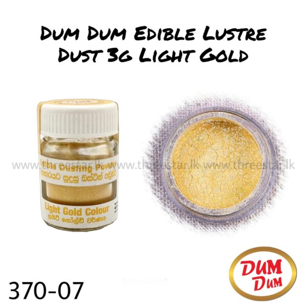 Lustre Dust 3g Light Gold